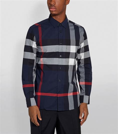 burberry check poplin shirt